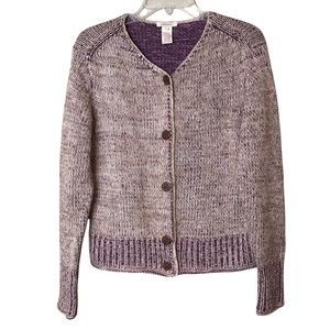SUNDANCE Cardigan Sweater Chunky Knit Wool Cashmere Angora Size L